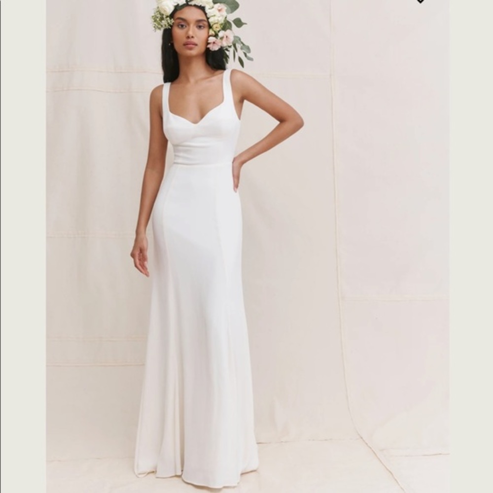 Reformation Lecce Dress in Ivory *NEW*